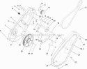 Impeller Drive Assembly Diagram and Parts List for 33005 260000001-260999999 - 2006 Lawn Boy Snow Blower
